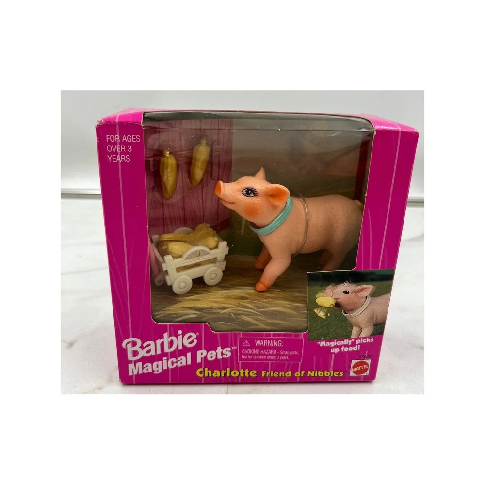 VTG 1997 Barbie Magical Pets Charlotte Pig Friend of Nibbles Mattel 67603 NIB